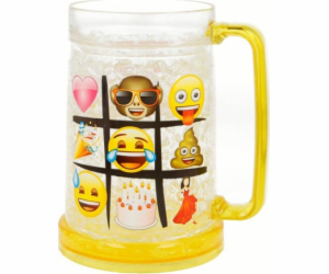 Emoji emoji - šálek pití nápojů s vložkou gelu 473 ml