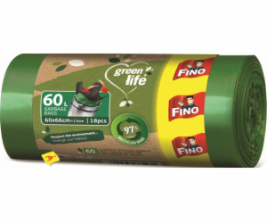 Pytel na odpadky 60 l/18 ks Easy pack Green life FINO