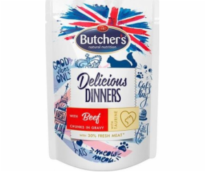 BUTCHER S Delicious Dinners with Beef  - wet cat food - 1...