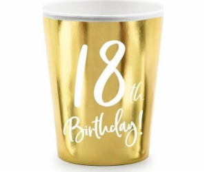 18. narozeniny Golden Cups 220 ml 6 ks