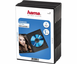 Hama DVD-prazdne obaly 5 kusu cerna 51297