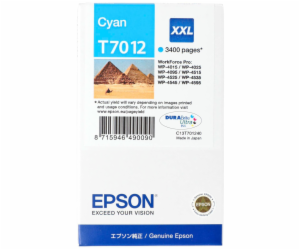 EPSON Ink bar WorkForce-4000/4500 - Cyan XXL - 3400str. (...