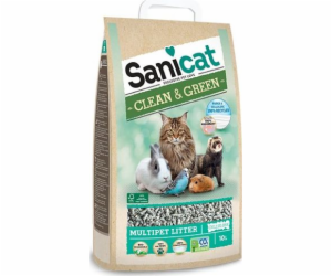 Celulózové stelivo Sanicat Clean&Green 10l