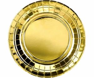 Talíře Party Deco Gold - 18 cm - 6 ks univerzální (37785-...