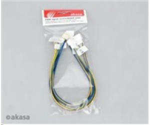 AKASA kabel  redukce pro ventilátory 1x 4pin PWM na 3x 4p...