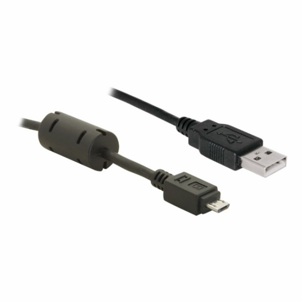 Delock kabel USB 2.0 A samec > micro-USB B samec, ferit, 2 m