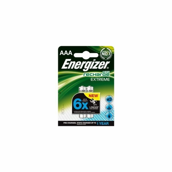 Energizer Nabíjecí baterie - AAA / HR03 - 800 mAh EXTREME DUO