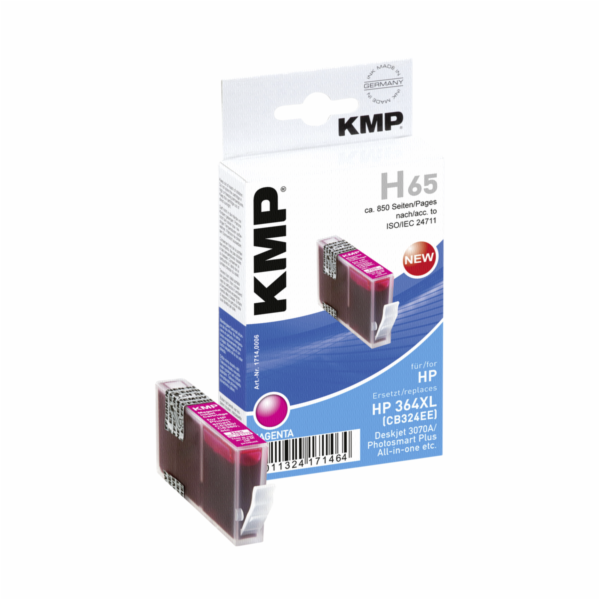 KMP H65 cartridge cervena komp. m. HP CB 324 EE No. 364 XL