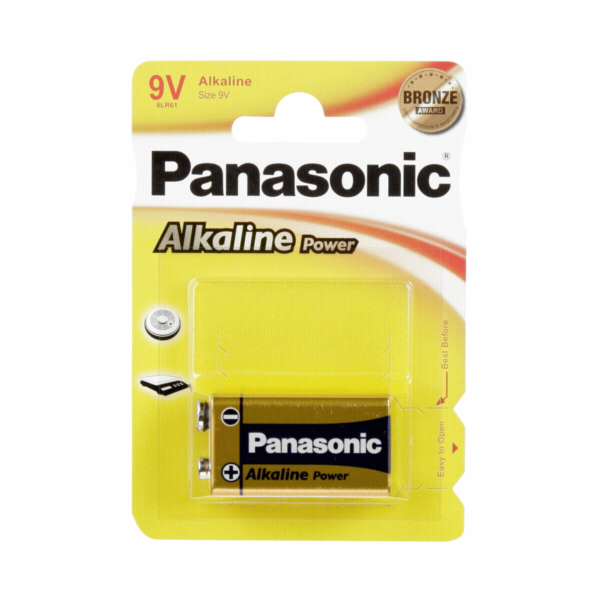 1 Panasonic Alkaline Power 9V-Block