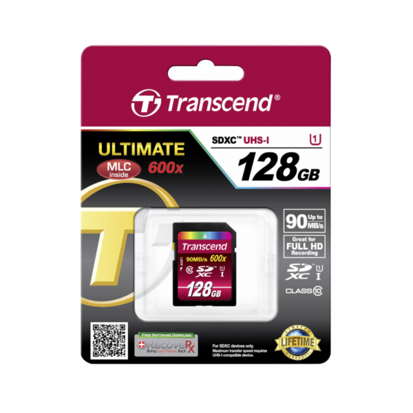 Transcend SDXC 128GB Class 10 / UHS-I / 600x