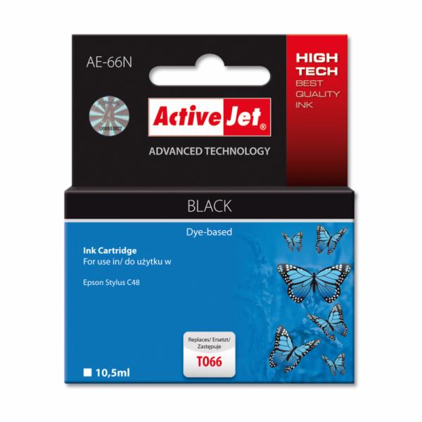 ActiveJet Ink cartridge Eps T066 C48 Bk - 10,5 ml AE-66