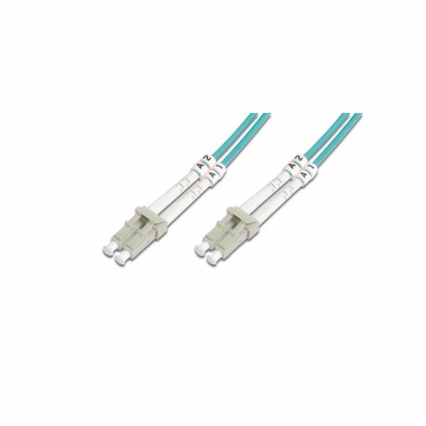 DIGITUS Fiber Optic Patch Cord, LC to LC, Multimode OM4 - 50/125 µ, Duplex Length 10m