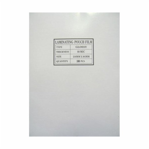 laminovací fólie Standard A4/080mic. 100ks Laminovací fólie A4, 80 mic, lesklá