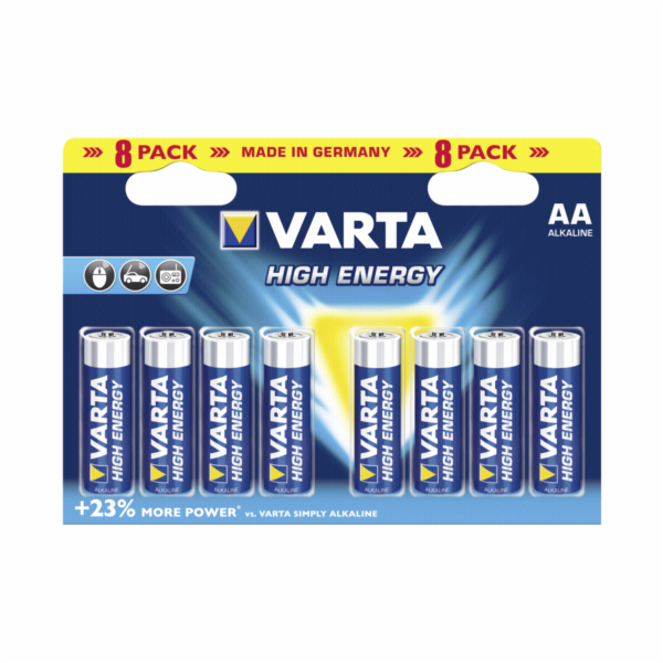 1x8 Varta High Energy Mignon AA LR 6