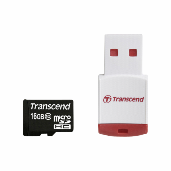 Transcend MicroSDHC 16GB + Adaptér / 600x Class 10 UHS-I MLC