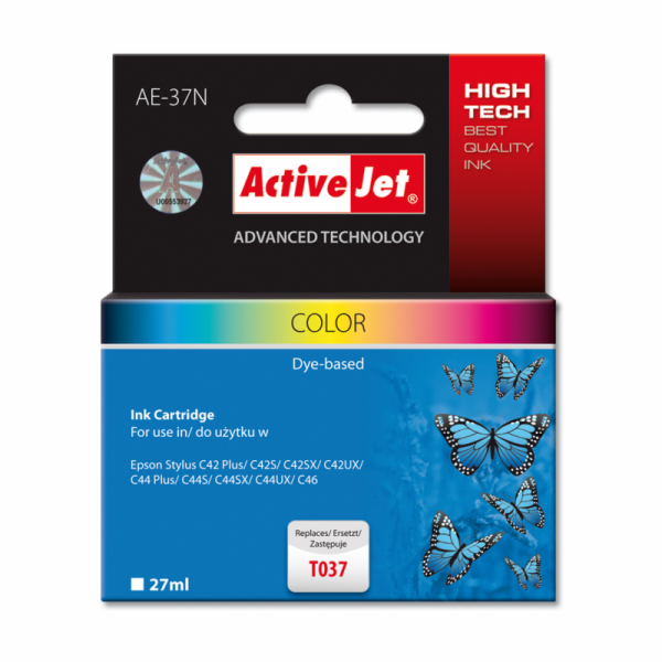 ActiveJet Ink cartridge Eps T037 C42SX/UX Col - 25, 5 ml AE-37