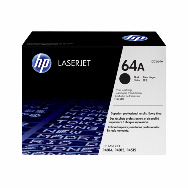 HP 64A Black LJ Toner Cart, 10 000 str, CC364A