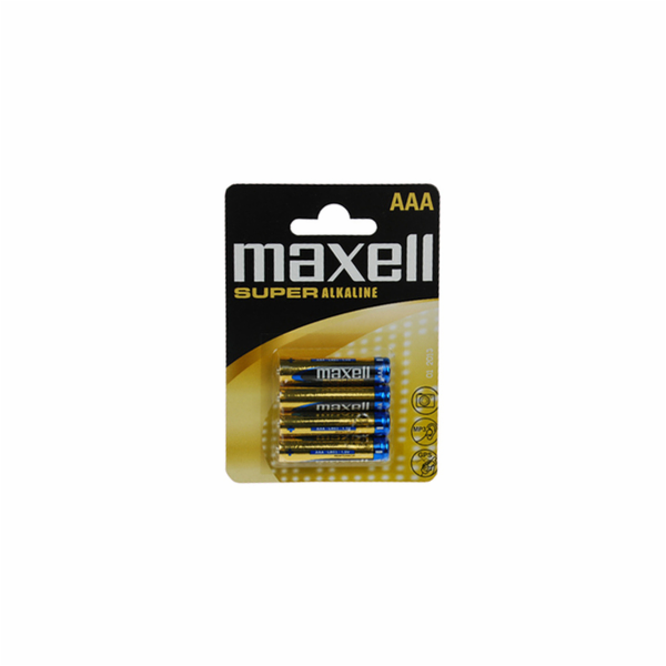 MAXELL Super alkalické baterie LR03 4BP AAA, blistr 4ks