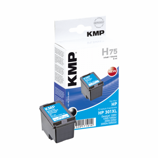 KMP H75 cartridge cerna kompatibilni s HP CH 563 EE