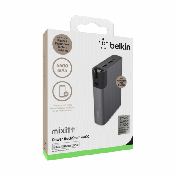 Belkin MIXIT RockStar Power Pack seda 6600 mAh Light./Micro-Kabel