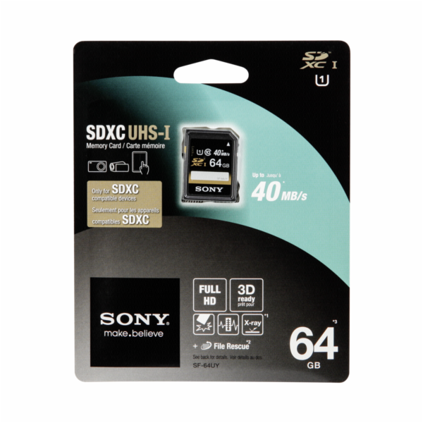 Sony SD karta SF64U, 64GB, řada Experience 40MB/s