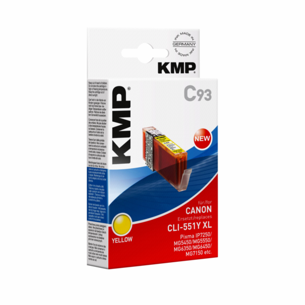 KMP C93 cartridge zluta komp. s Canon CLI-551 Y XL