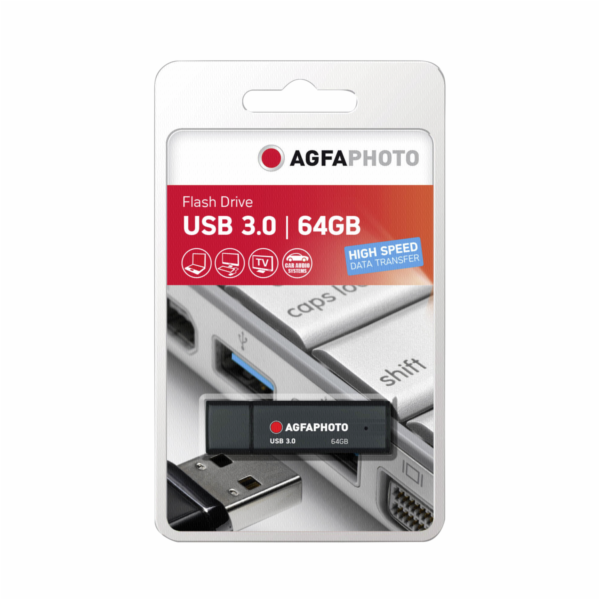 AgfaPhoto USB 3.0 cerna 64GB 10571