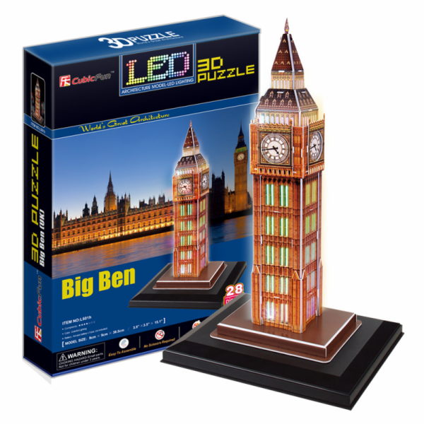 CUBIC FUN LED 306-20501 3D LED PUZZLE - BIG BEN