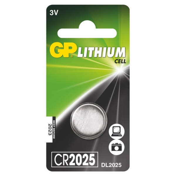 GP lithiová baterie 3V CR2025 1ks