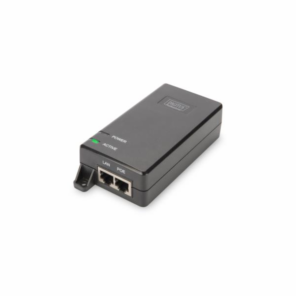 Zasilacz/Adapter PoE+ 802.3at, max. 48V 30W Gigabit 10/100/1000Mbps, aktywny