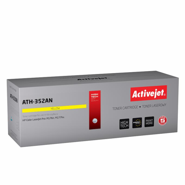 Activejet ATH-352AN toner for HP printer; HP CF352A replacement; Supreme; 1100 pages; yellow