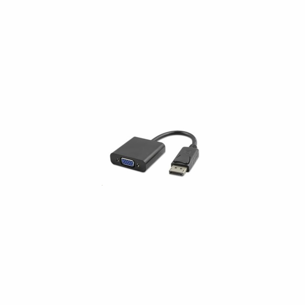 PREMIUMCORD Redukce DisplayPort - VGA 15cm (M/F, černá)