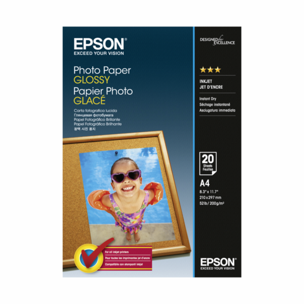 Epson Photo papir leskly A 4 20 listu 200 g