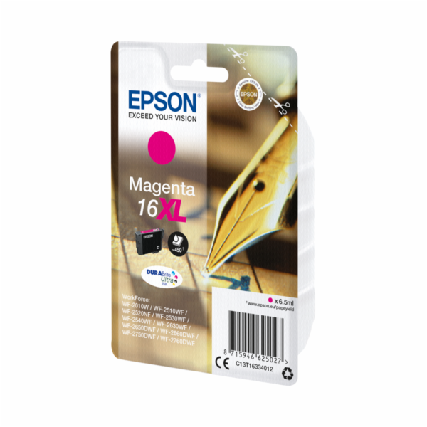 EPSON ink bar Singlepack ""Pero"" Magenta 16XL DURABrite Ultra Ink