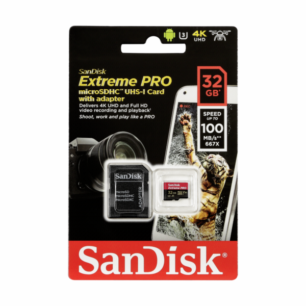 SanDisk microSDHC A1 100MB 32GB extreme Pro SDSQXCG-032G-GN6MA