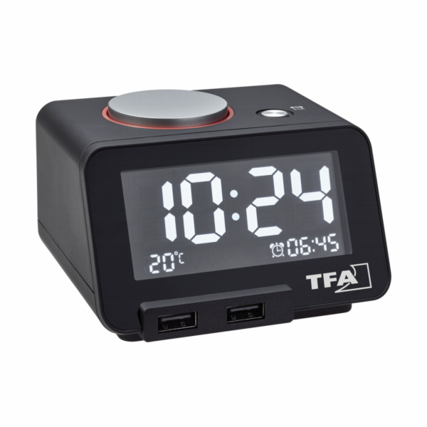 TFA 60.2017.01 Homtime Digital Alarm Clock