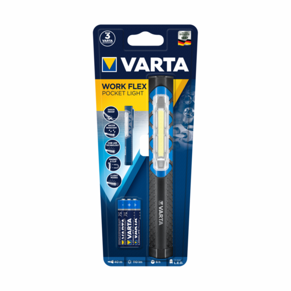Varta Work Flex Pocket Light vc. 3 x AAA baterie