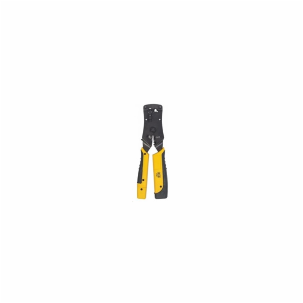 Intellinet Universal Modular Plug Crimping Tool and Cable Tester 2-in-1 Crimper and Cable Tester: Cuts Strips Terminates and Tests RJ45/RJ11/RJ12/RJ22