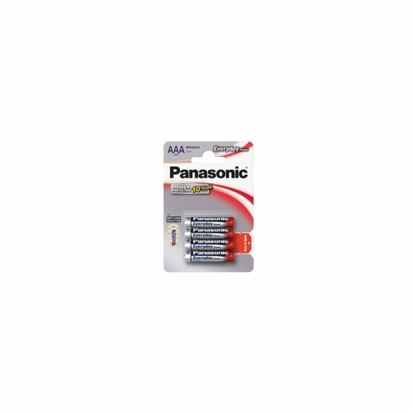 PANASONIC Alkalické baterie Everyday Power LR03EPS/4BP AAA 1,5V (Blistr 4ks)