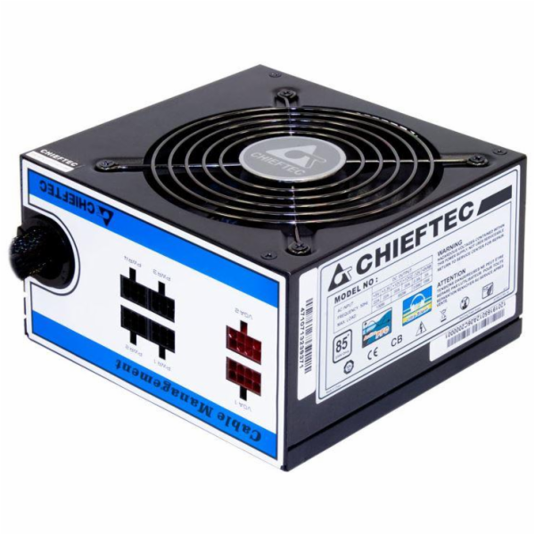 CHIEFTEC zdroj A80 Series, CTG-650C, 650W, 12cm fan, Active PFC, Modular, Retail, 85+