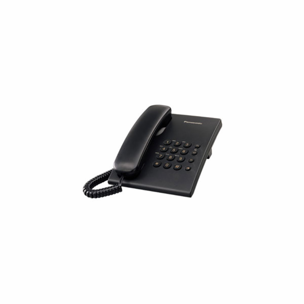 Panasonic KX-TS500FXB - jednolinkový telefon, černý