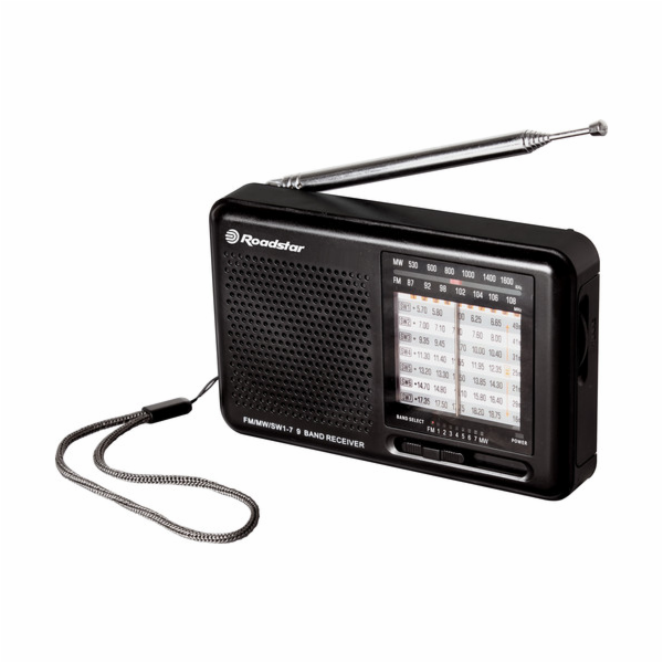 Rádio Roadstar, TRA-2989, přenosné, AM,FM,SW 1-7, výstup na sluchátka