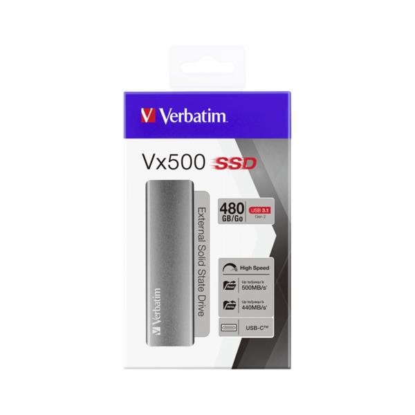 VERBATIM External SSD 480GB (47443)