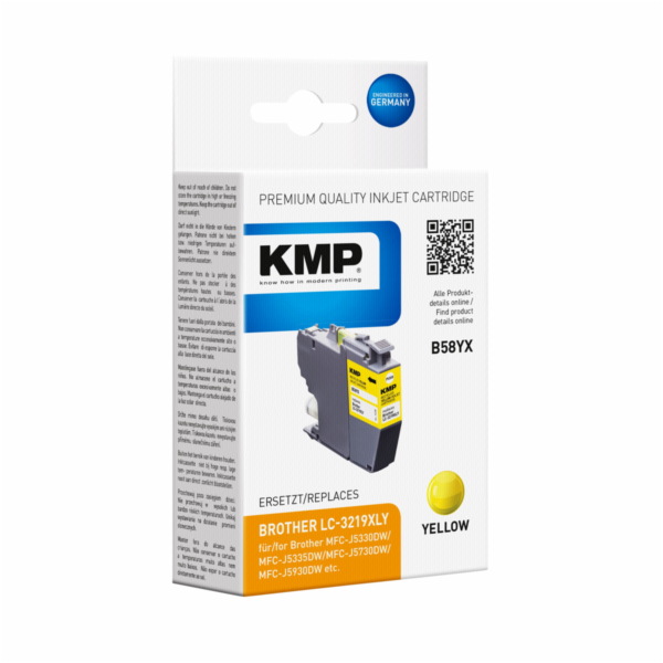 KMP B58YX cartridge zluta komp. s Brother LC-3219XLY