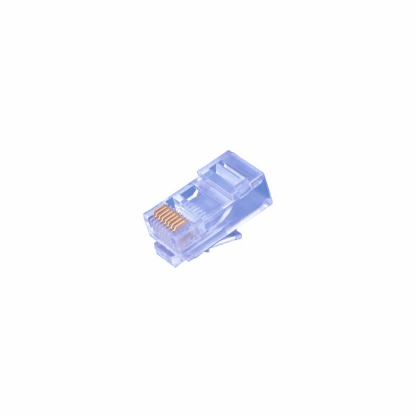 Konektor UTP RJ45 (8p8c), Cat5E, 50µm, licna(lanko) - 100 ks