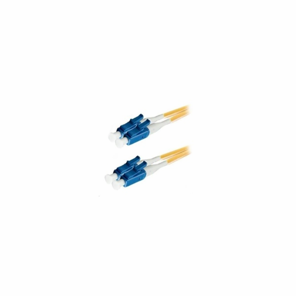 Duplexní patch kabel SM 9/125, OS2, LC-LC, LS0H, 0,5m