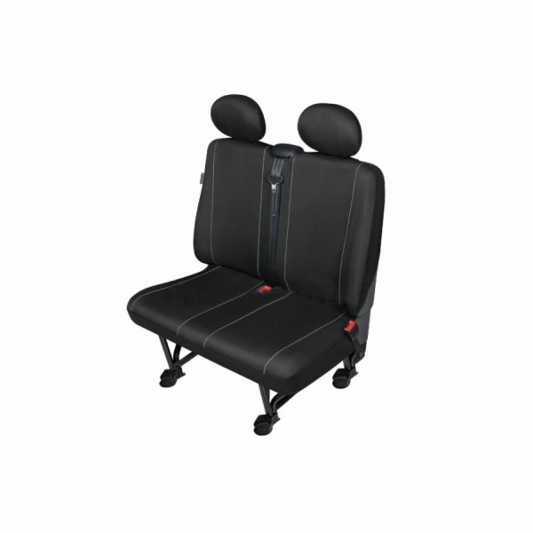 SIXTOL Autopotahy SOLID DV dodávka – 2 sedadla, černé SIXTOL