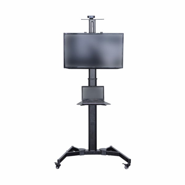 DIGITUS Televizní vozík pro obrazovky do 70 "police pro DVD přehrávače, kameru, nosnost 50 kg, VESA max. 600x400
