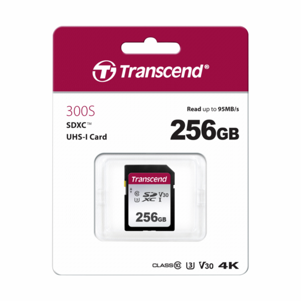 Transcend SDXC 300S 256GB Class 10 UHS-I U3 V30