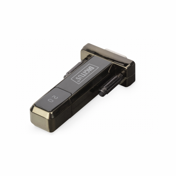 DIGITUS USB2.0 Seriell-Adapter DSUB 9M vc. USB A kabel 80cm